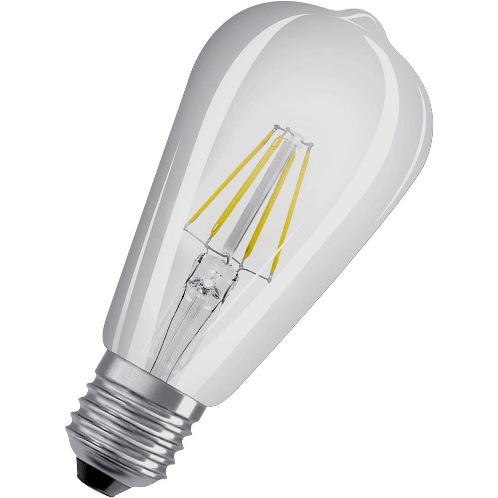 OSRAM LED-lamp Energielabel A++ (A++ E) E27 Peer 4 W = 40 W Warmwit (Ø x l) 64 mm x 143 mm 1 stuk(s)