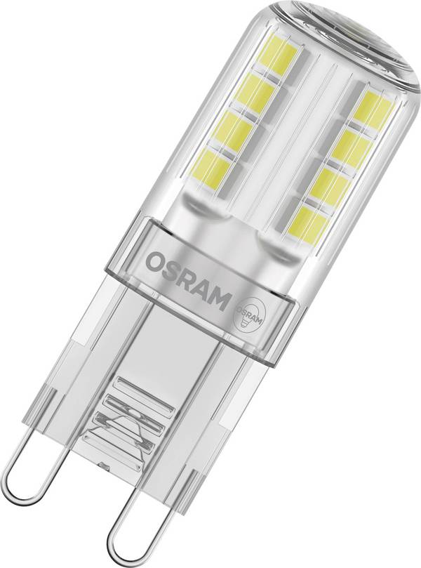 OSRAM HOMELIGHTING 4058075450073 LED EEK E (A - G) G9 Kolbenform 2.6 W = 30 W Warmweiß (Ø x H) 14 mm x 43 mm  3 St.