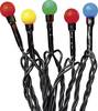 Hellum 521238 Lichterketten mit Batterien Kugel, Perlen Innen batteriebetrieben Anzahl Leuchtmittel 20 LED Mehrfarbig Beleuchtete Länge: 1.9 m
