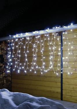 Hellum LED Lichtervorhang-System-Erweiterung     Warmweiß