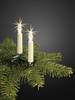 Hellum Riffelkerzenkette 15 tlg. LED warm-weiß 811544