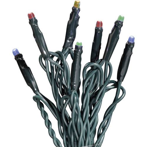 Hellum 521856 Lichterketten mit Batterien Innen batteriebetrieben Anzahl Leuchtmittel 100 LED Mehrfarbig, Warmweiß Beleu...