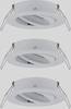 Paulmann 92486 EBL Choose Einbauring 3er Set 10 W Weiß