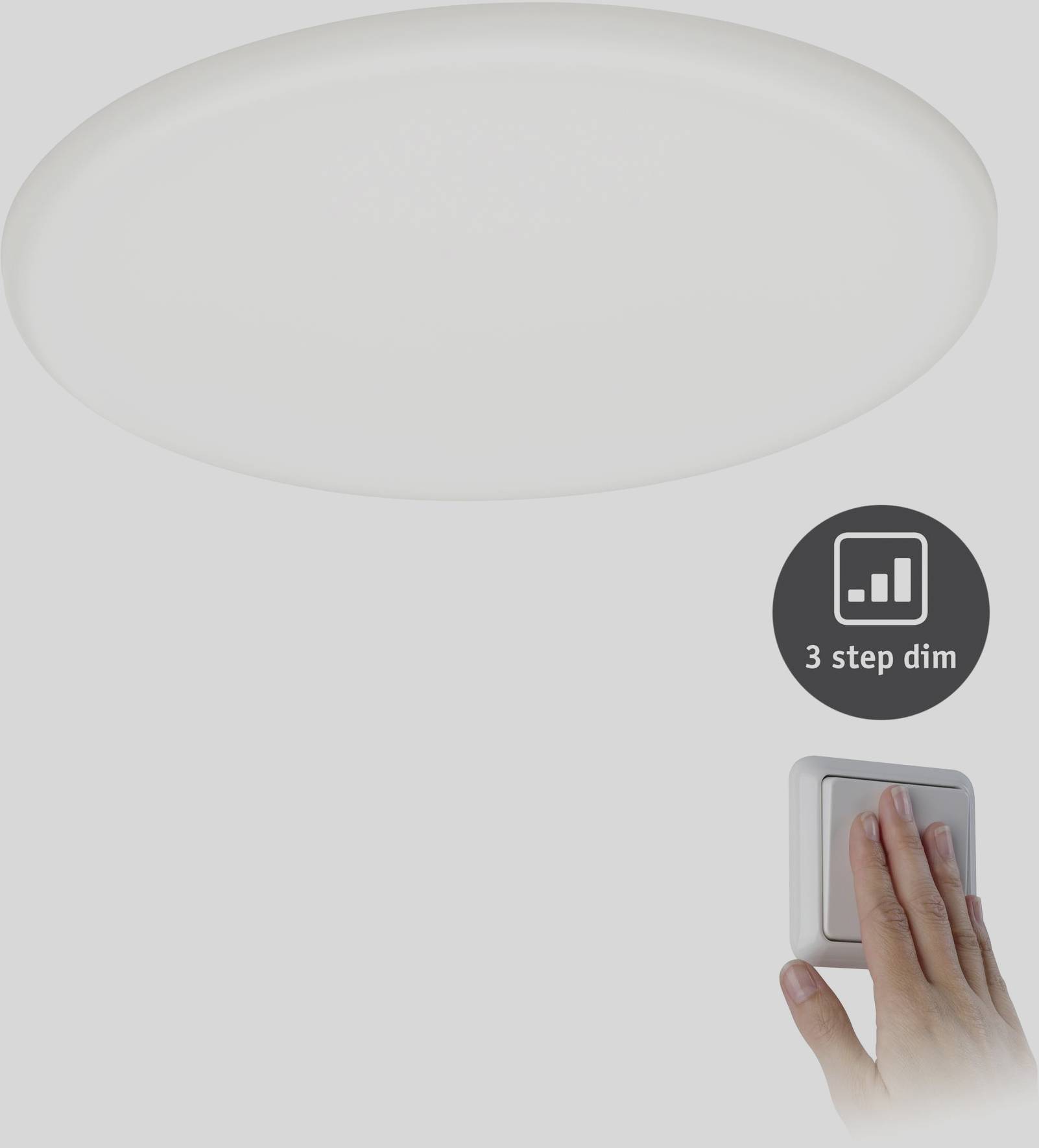 PAULMANN EB Panel Veluna VariFit 93067 LED-Einbauleuchte 17.50 W Satin