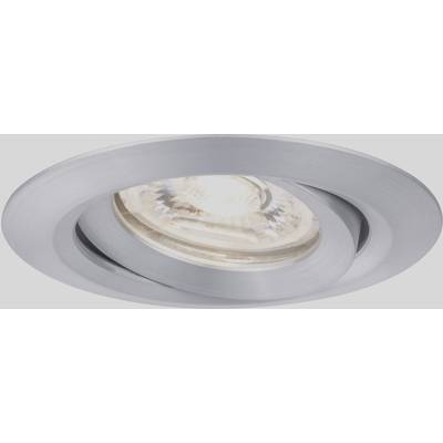 Integriertes Decken-Spotlicht mit silbernem Rahmen und fokussiertem Lichtstrahl, geeignet zur punktuellen Raumbeleuchtung.
