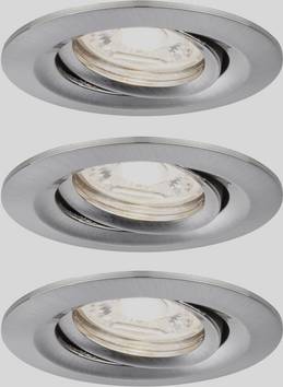 Paulmann 94295 EBL Nova mini Coin LED-Einbauleuchte 3er Set  LED-Modul LED 4 W Eisen