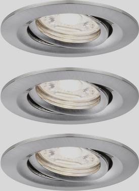 Paulmann 94295 EBL Nova mini Coin LED-Einbauleuchte 3er Set  LED-Modul LED 4 W Eisen