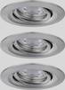 Paulmann 92973 EBL Nova mini Plus Coin LED-Einbauleuchte 3er Set 4.20 W Eisen