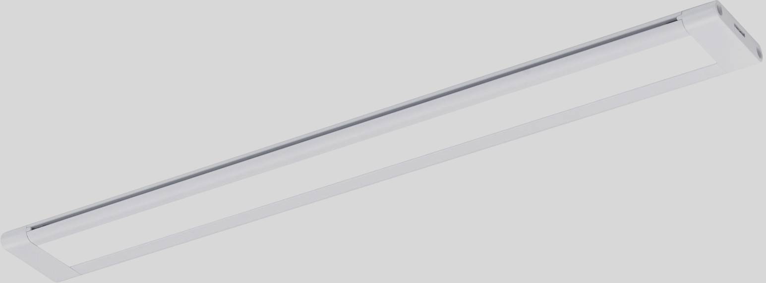 Eine lange, schlanke LED-Leuchte mit schlichtem Design, geeignet für Montage an Decken in Wohn- oder Büroräumen zur allgemeinen Beleuchtung.