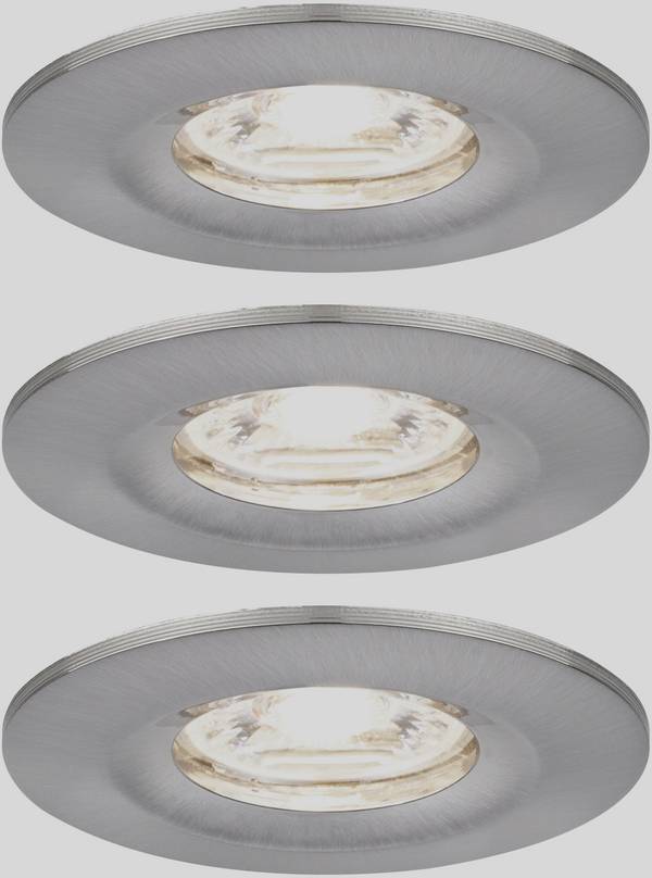 Paulmann 94301 EBL Nova mini Coin LED-Einbauleuchte 3er Set  LED-Modul LED fest eingebaut 4 W Eisen
