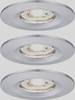 Paulmann 94303 EBL Nova mini Coin LED-Einbauleuchte 3er Set LED 4 W Chrom