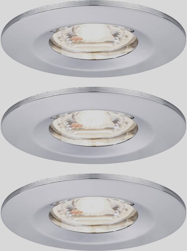 Paulmann 94303 EBL Nova mini Coin LED-Einbauleuchte 3er Set  LED  4 W Chrom