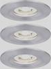 Paulmann 94305 EBL Nova mini Coin LED-Einbauleuchte 3er Set LED LED fest eingebaut 4 W Aluminium