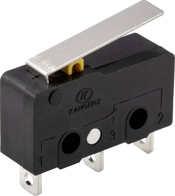 TRU COMPONENTS TC-9122112 Mikroschalter 250 V/AC 5 A 1 x Ein/(Ein) tastend 1 St.
