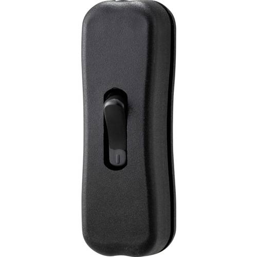 TRU COMPONENTS TC-9122132 Schnurschalter 250 V/AC 2 A 1 x Aus/Ein Schwarz rastend 1 St.