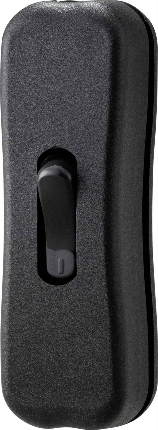 TRU COMPONENTS TC-9122132 Schnurschalter  250 V/AC 2 A 1 x Aus/Ein Schwarz rastend 1 St.
