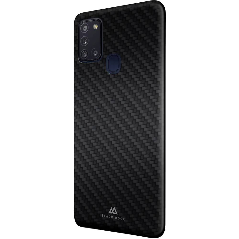 Black Rock Ultra Thin Iced Backcover Samsung Galaxy A21s Zwart, Carbon