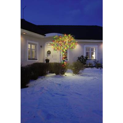 Konstsmide 3632-500 Micro-Lichterkette Außen netzbetrieben Anzahl Leuchtmittel 180 LED Mehrfarbig Beleuchtete Länge: 5.5-0
