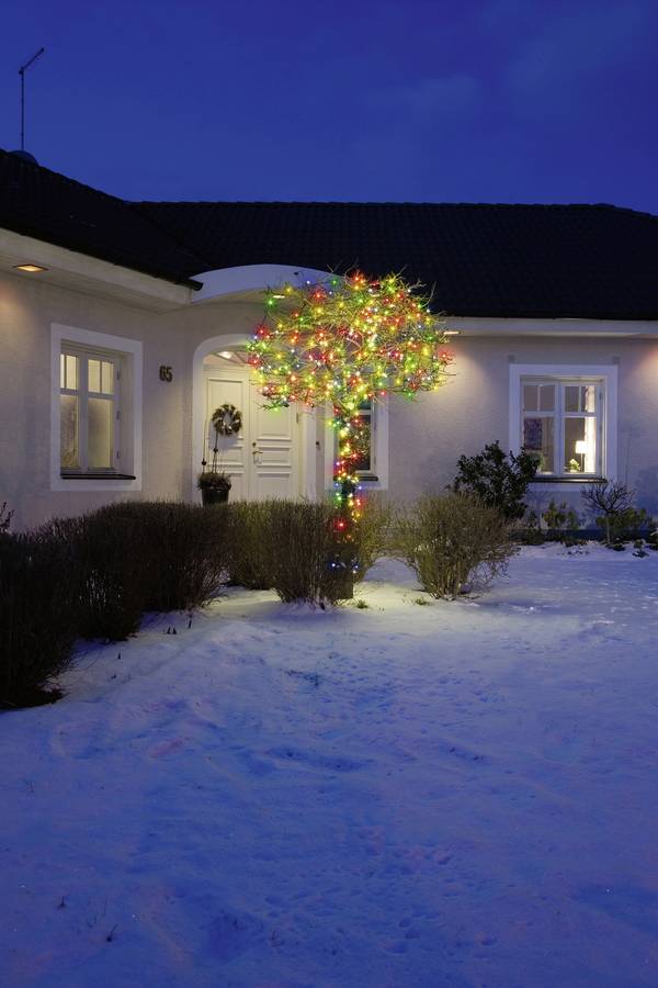 Konstsmide 3632-500 Micro-Lichterkette  Außen  netzbetrieben Anzahl Leuchtmittel 180 LED Mehrfarbig Beleuchtete Länge: 5.53 m