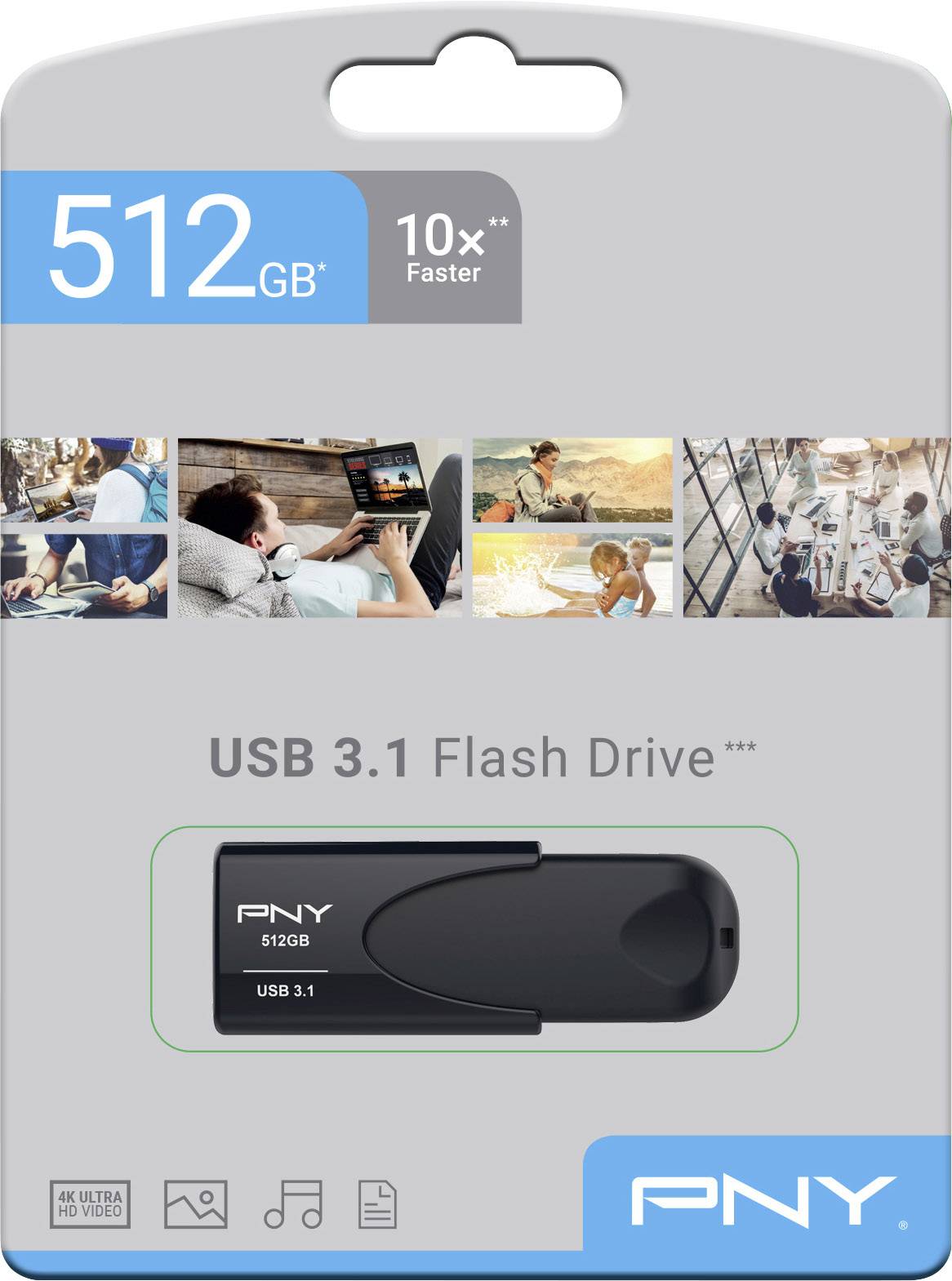 PNY Attaché 4 - USB-Flash-Laufwerk - 512 GB-1