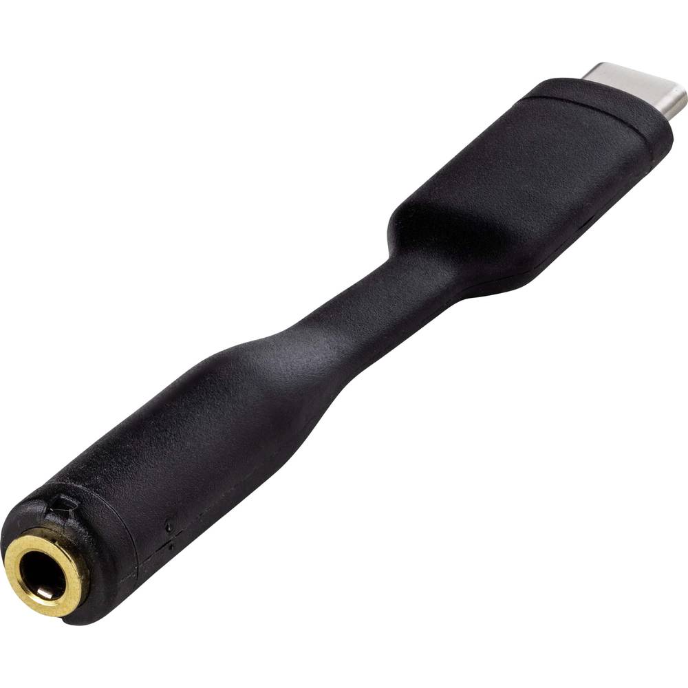 Renkforce Audio Adapterkabel [1x USB-C stekker 1x 3,5 mm vergulde contactbus] Flexibel