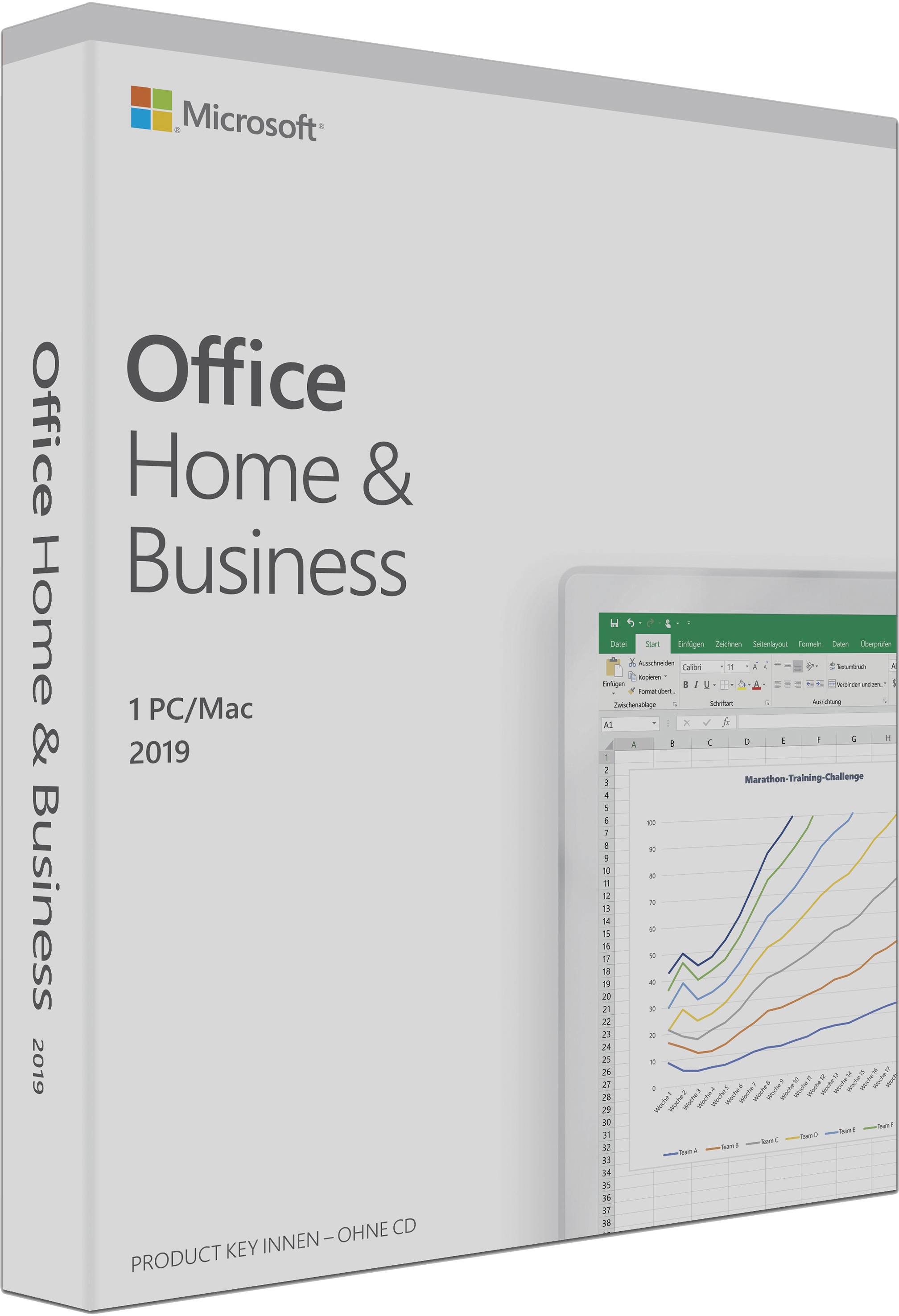 Microsoft Office 2019 Home & Business PKC Box Win/Mac, Deutsch-1