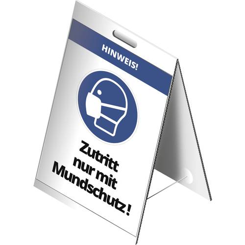 Cimco Cimco Werkzeuge 182810 Warnaufsteller Zutritt nur mit Mundschutz! 1 St.