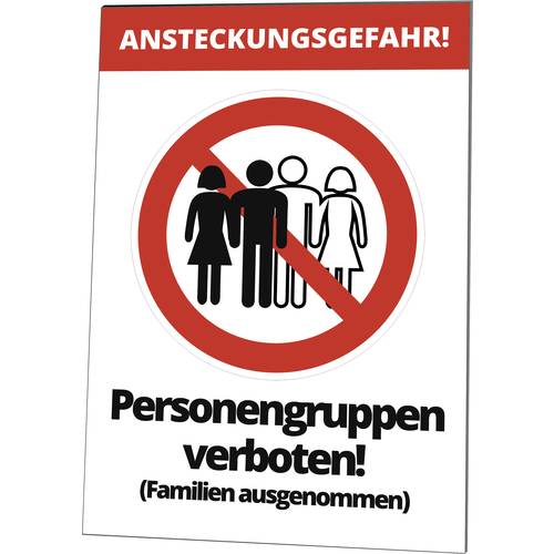 Cimco Cimco Werkzeuge 182814 Warnaufsteller Personengruppen verboten! 1 St.