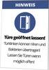 Cimco Cimco Werkzeuge 182816 Warnaufsteller Türe geöffnet lassen! 1 St.
