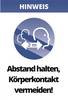 Cimco 182830 182830 Warnaufsteller Abstand halten, Körperkontakt vermeiden! (B x H) 297 mm x 420 mm 1 St.
