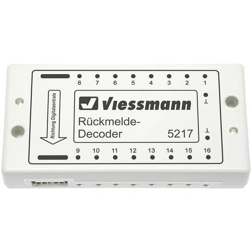 Viessmann Modelltechnik 5217 s88-Bus Rückmeldedecoder Baustein, mit Kabel, mit Stecker