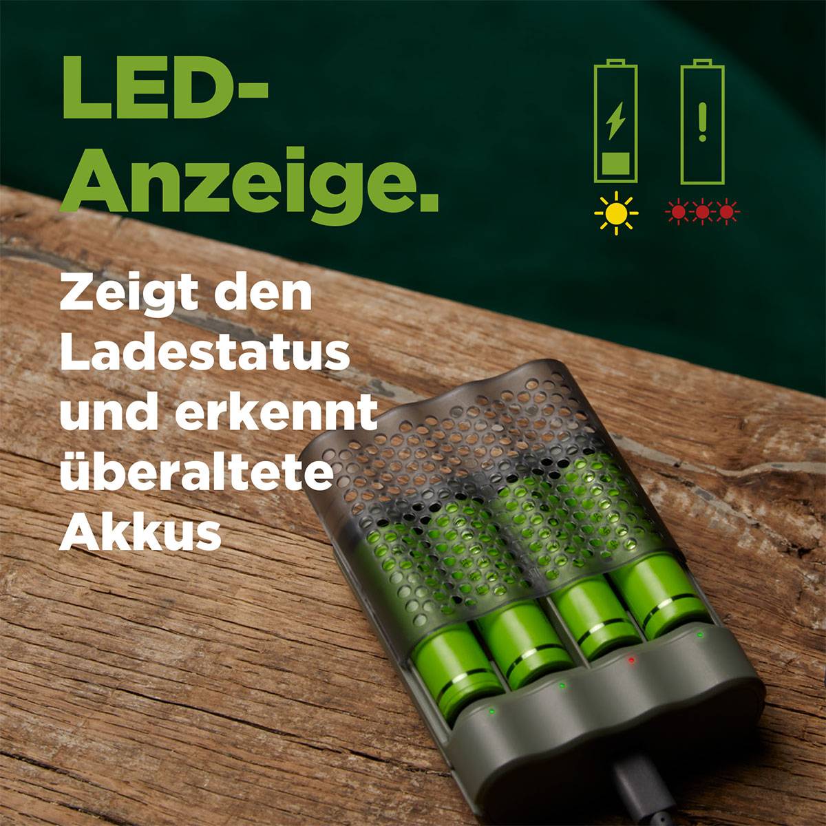 GP GPRCKCHM451U431 Rundzellen-Ladegerät NiMH Micro (AAA), Mignon (AA)-8