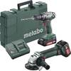 Metabo 685082000 Akku-Bohrschrauber, Winkelschleifer 18 V 4 Ah, 2 Ah Li-Ion