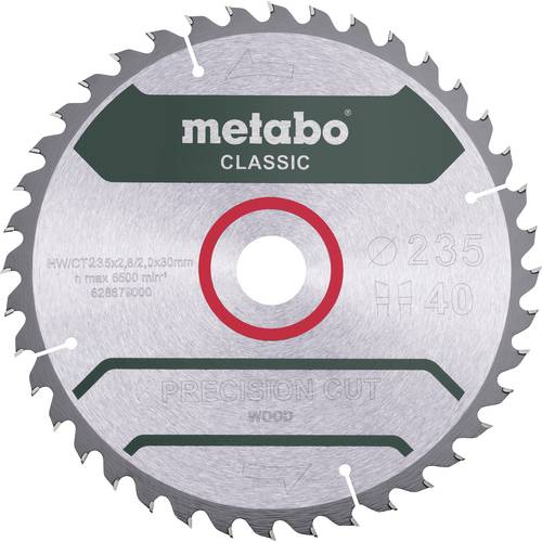 Metabo 628679000 Kreissägeblatt 235 x 30 x 2 mm Zähneanzahl: 40 1 St.