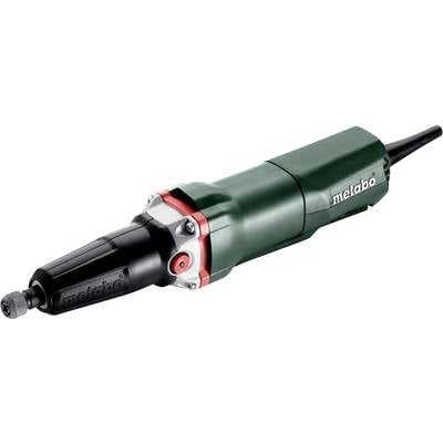 Tragbarer Elektroschlifer von Metabo in Grün und Schwarz, dargestellt auf weißem Hintergrund.