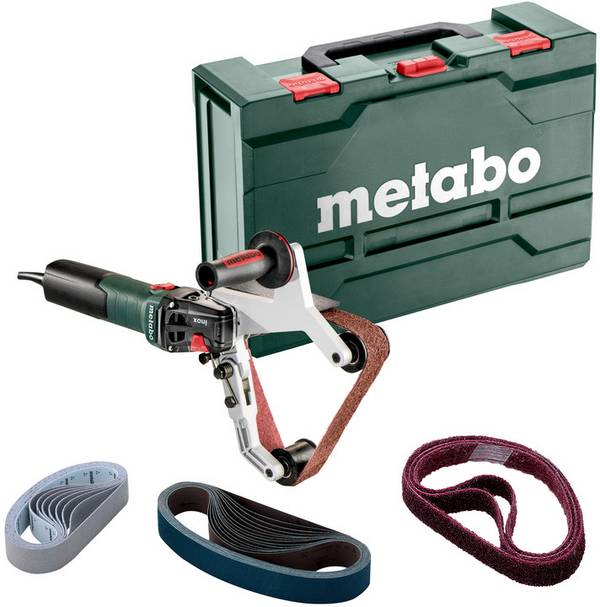Metabo RBE 15-180 Set 602243500 Rohrbandschleifer 1550 W Band-Breite 40 mm Band-Länge 760 mm