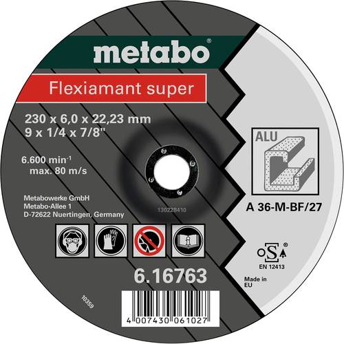Thumbnail - Metabo 616749000 Schruppscheibe gekröpft Bohrungs-Ø 22.23 mm 25 St.