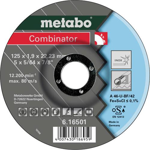 Thumbnail - Metabo 616500000 Trennscheibe gekröpft 115 mm 25 St. rostfreier Stahl, Metall