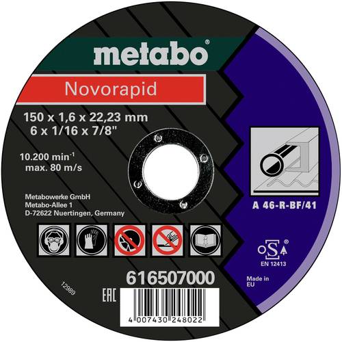 Thumbnail - Metabo 616507000 Trennscheibe gerade 150 mm 25 St. Blech, Profile