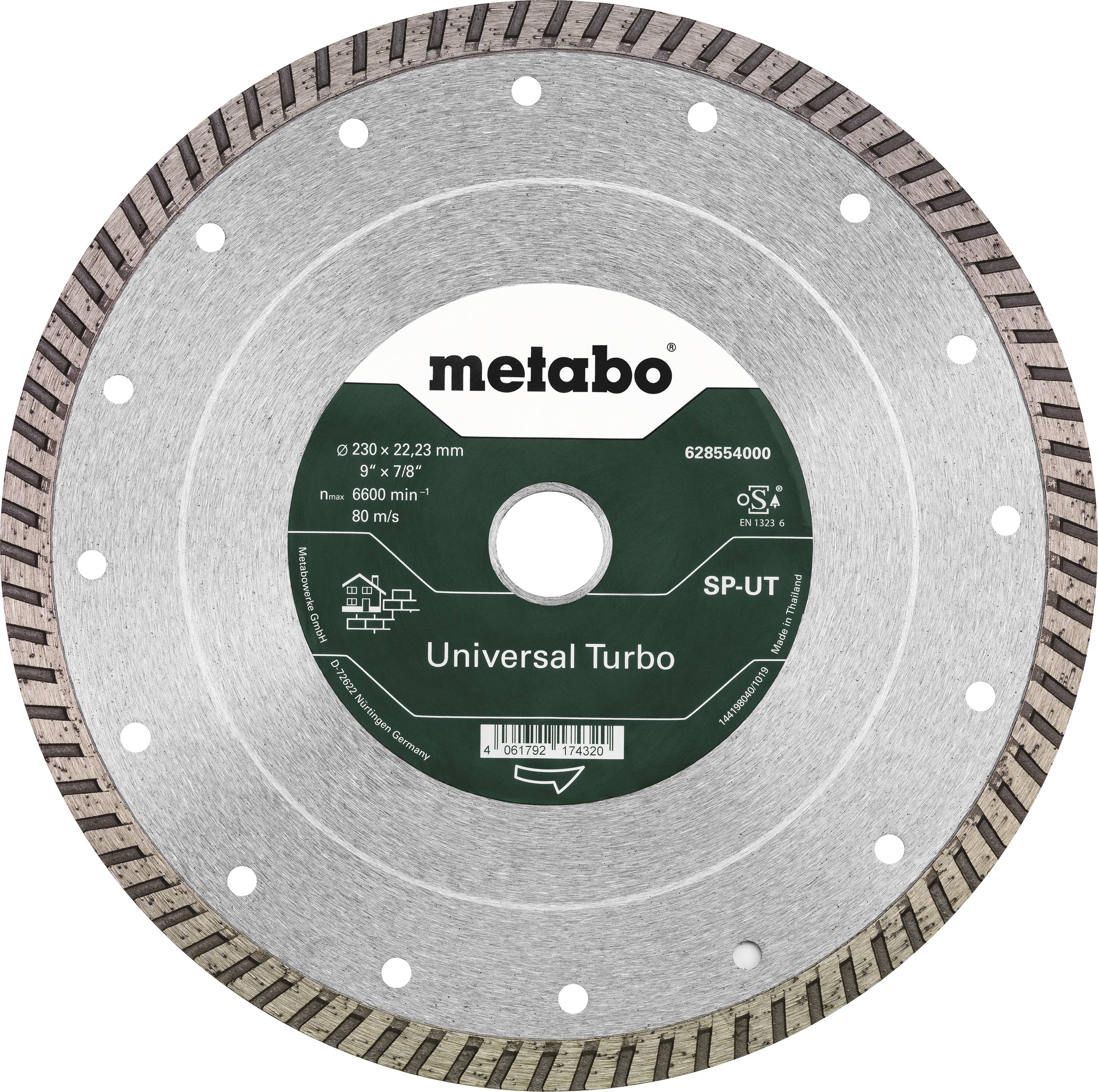 METABO Dia-TS 230x22,23mm,SP-UT,Universal,Turbo Metabo 628554000 Durchmesser 230 mm 1 St.