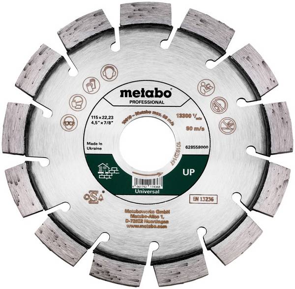 Metabo 628558000  Diamanttrennscheibe Durchmesser 115 mm Bohrungs-Ø 22.23 mm  1 St.