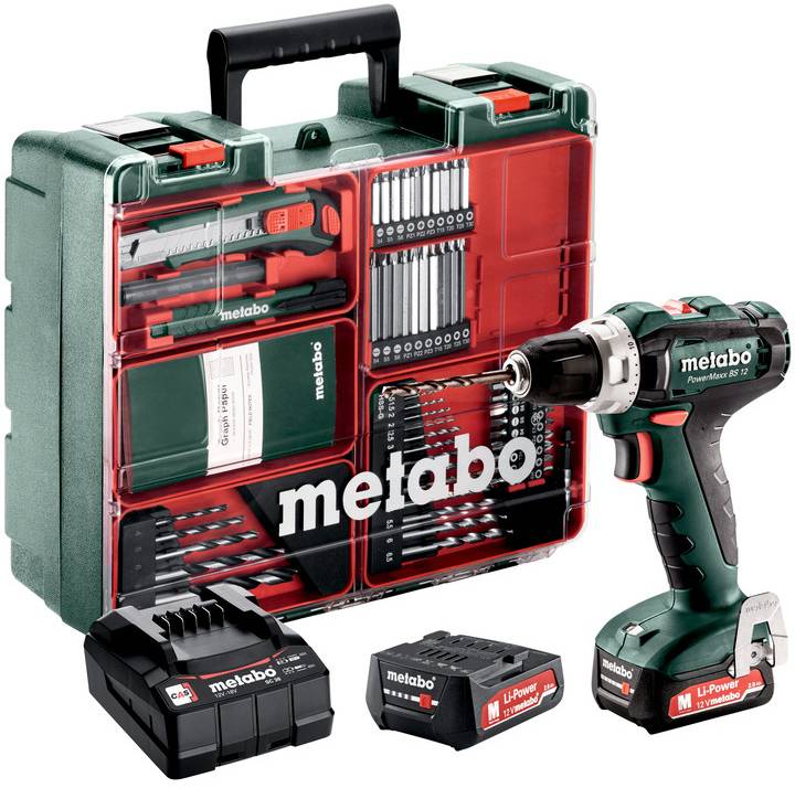 Metabo 601036870 Akku-Bohrschrauber 12 V 2 Ah Li-Ion