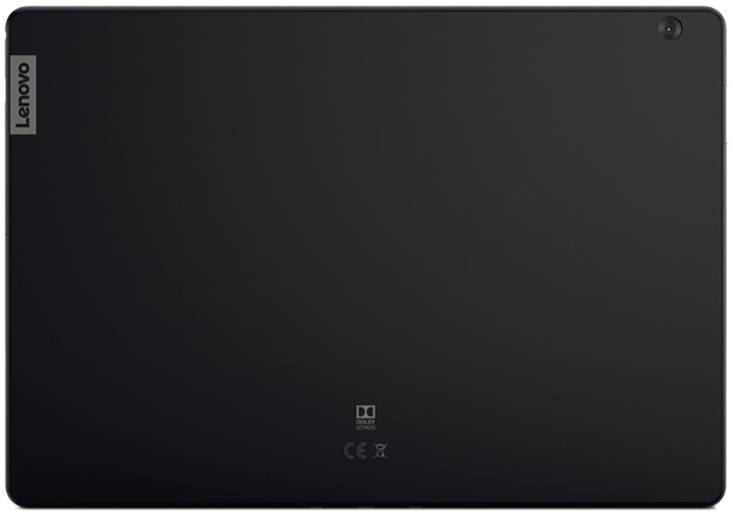 Die Rückseite eines Lenovo-Tablets mit einer Kamera in der Ecke.