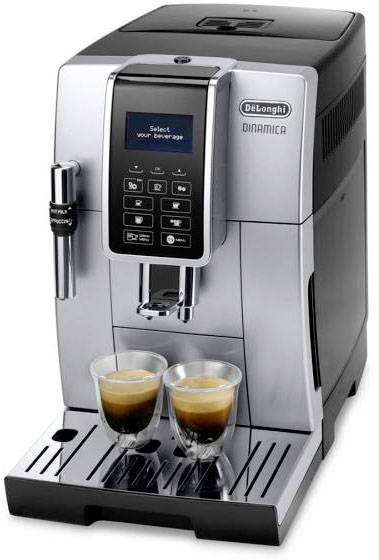 DeLonghi Kaffeevollautomat Dinamica ECAM 350.35.SB Silber 132220033 Kaffeevollautomat Silber