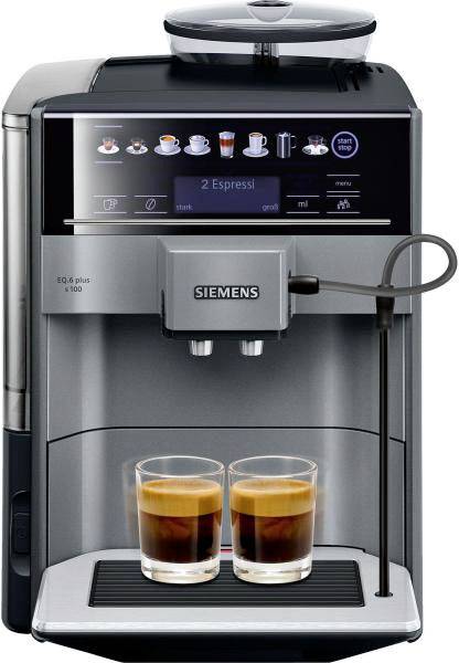 Siemens Kaffeevollautomat EQ.6 plus s100 Schwarz TE651509DE Kaffeevollautomat Schwarz