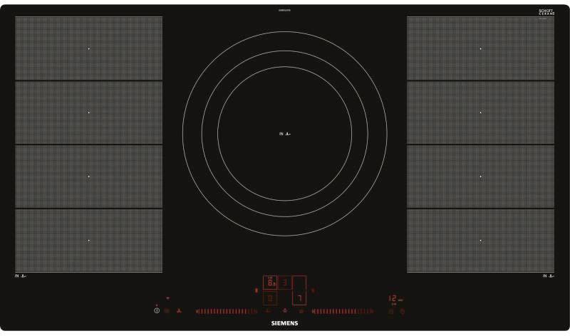 Siemens Induktionskochfeld EX901LVV1E Flächenbündig Induktions-Kochfeld 89.2 cm Autark