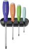 PB SwissTools PB Swisstools Schraubenzieher-Set PB 8243 RB 4-teilig PZ Werkstatt Schraubendreher-Set 4teilig Kreuzschlitz Pozidriv