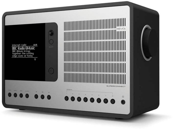 Revo Internet Radio SuperConnect Schwarz/Silber Internet Systemradio DAB+, Internet, UKW DAB+, Internetradio,