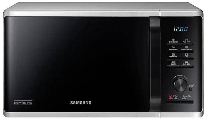 Samsung Mikrowelle mit Grill MG23K3505AS/SW Silber Mikrowelle Silber 2300 W Grillfunktion
