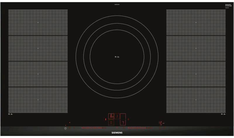 Siemens Induktionskochfeld EX975LVV1E Facetten-Design Induktions-Kochfeld 912 mm Autark